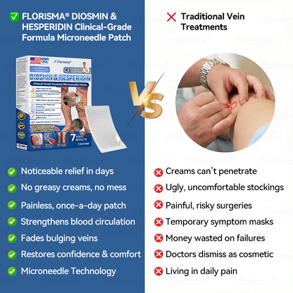 One Patch a Day. Visible Vein Relief in Just 7 Days 👨‍⚕️ 𝑭𝑳𝑶𝑹𝑰𝑺𝑴𝑨® 𝑫𝑰𝑶𝑺𝑴𝑰𝑵 & 𝑯𝑬𝑺𝑷𝑬𝑹𝑰𝑫𝑰𝑵 𝑪𝒍𝒊𝒏𝒊𝒄𝒂𝒍-𝑮𝒓𝒂𝒅𝒆 𝑭𝒐𝒓𝒎𝒖𝒍𝒂 𝑴𝒊𝒄𝒓𝒐𝒏𝒆𝒆𝒅𝒍𝒆 𝑷𝒂𝒕𝒄𝒉 🌿 𝗔𝗱𝘃𝗮𝗻𝗰𝗲𝗱 𝗛𝗲𝗿𝗯𝗮𝗹 𝗕𝗹𝗲𝗻𝗱 𝗧𝗮𝗿𝗴𝗲𝘁𝘀 𝗦𝗽𝗶𝗱𝗲𝗿 𝗩𝗲𝗶𝗻𝘀 & 𝗥𝗲𝗹𝗶𝗲𝘃𝗲𝘀 𝗛𝗲𝗮𝘃𝘆, 𝗧𝗶𝗿𝗲𝗱 𝗟𝗲𝗴𝘀