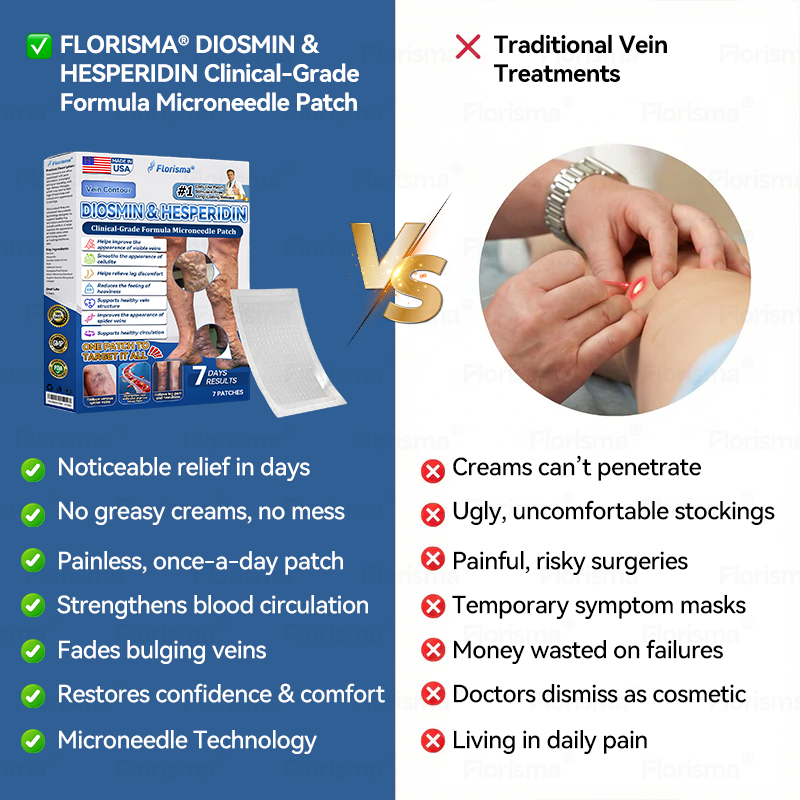 One Patch a Day. Visible Vein Relief in Just 7 Days 👨‍⚕️ 𝑭𝑳𝑶𝑹𝑰𝑺𝑴𝑨® 𝑫𝑰𝑶𝑺𝑴𝑰𝑵 & 𝑯𝑬𝑺𝑷𝑬𝑹𝑰𝑫𝑰𝑵 𝑪𝒍𝒊𝒏𝒊𝒄𝒂𝒍-𝑮𝒓𝒂𝒅𝒆 𝑭𝒐𝒓𝒎𝒖𝒍𝒂 𝑴𝒊𝒄𝒓𝒐𝒏𝒆𝒆𝒅𝒍𝒆 𝑷𝒂𝒕𝒄𝒉 🍀 𝗔𝗱𝘃𝗮𝗻𝗰𝗲𝗱 𝗛𝗲𝗿𝗯𝗮𝗹 𝗕𝗹𝗲𝗻𝗱 𝗧𝗮𝗿𝗴𝗲𝘁𝘀 𝗦𝗽𝗶𝗱𝗲𝗿 𝗩𝗲𝗶𝗻𝘀 & 𝗥𝗲𝗹𝗶𝗲𝘃𝗲𝘀 𝗛𝗲𝗮𝘃𝘆, 𝗧𝗶𝗿𝗲𝗱 𝗟𝗲𝗴𝘀